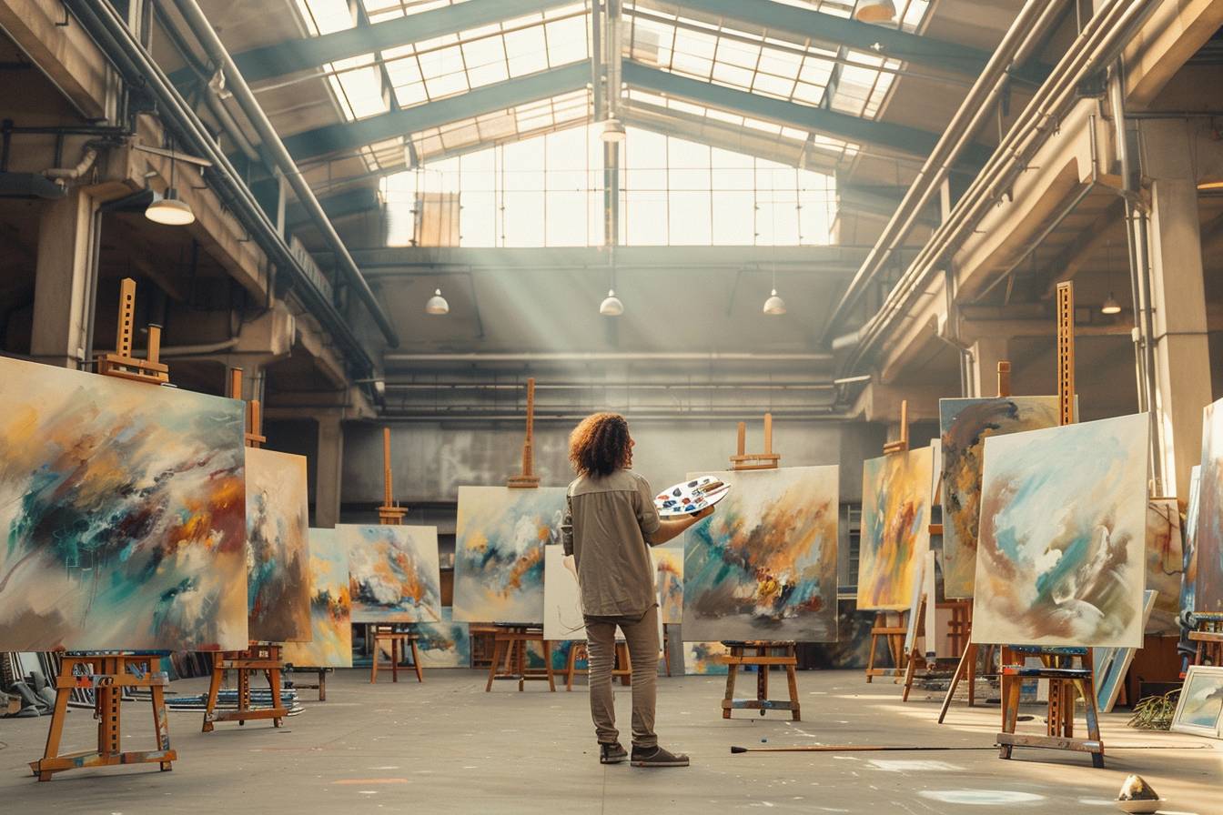 Techniques de peinture pour séparer visuellement les zones dans un grand espace ouvert